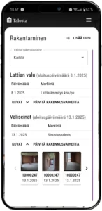 Rakennusajan tallennus